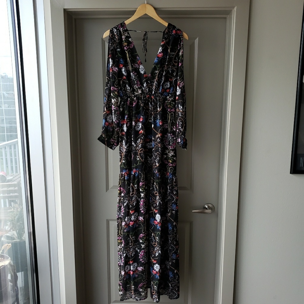 Nasty Gal Delfina Chiffon Floral Maxi Dress - Picture 3 of 8